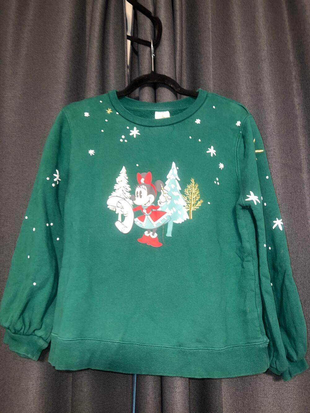 Ugly Christmas Sweater Xmas Sweatshirt Crewneck Size Medium Disney Minnie